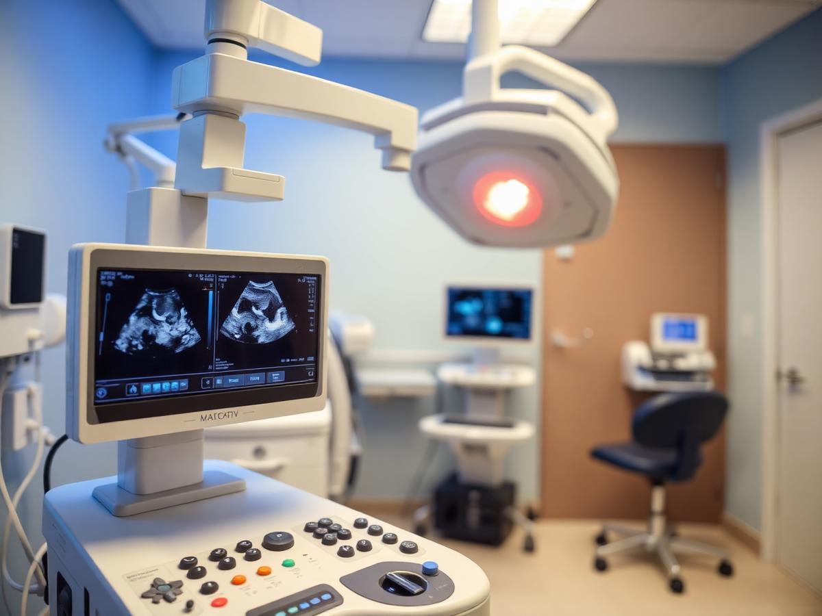 Aparat ultrasonograficzny w nowoczesnym gabinecie urologicznym
